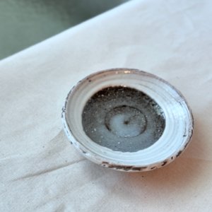 信樂燒 小茶盤 粉引刷毛目