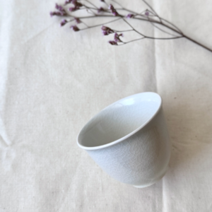 信樂燒 片光映白 茶杯