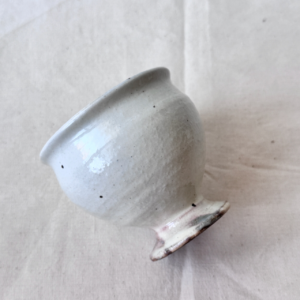 白時微痕 高腳杯 粉引 信樂燒