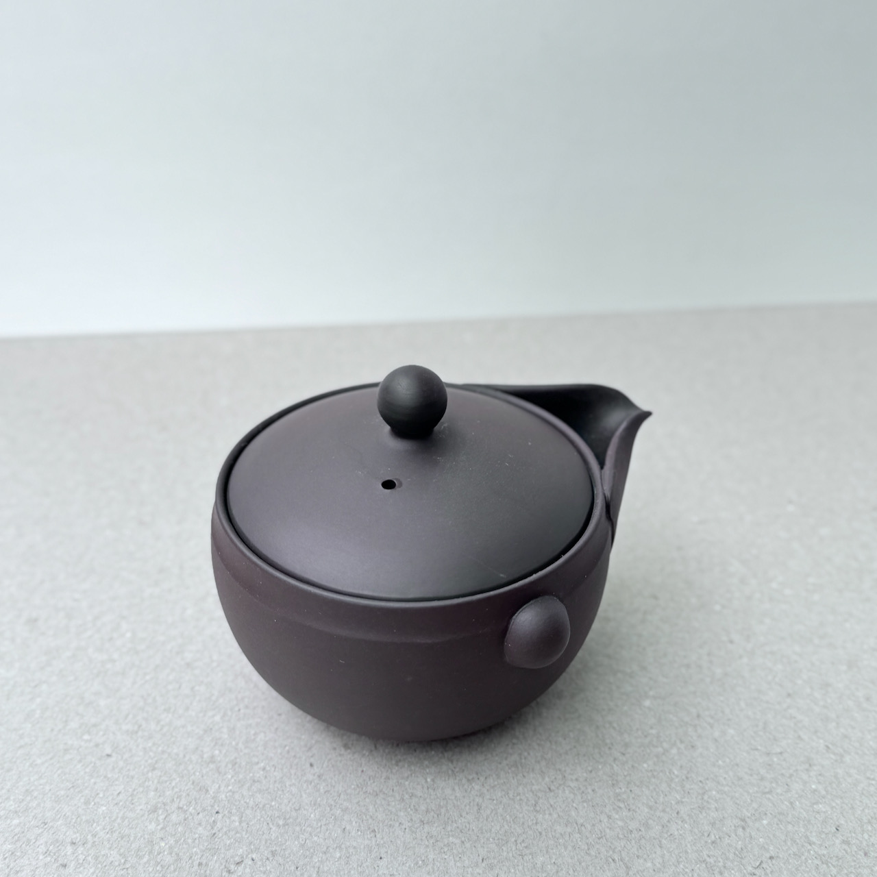 常滑燒＿高資陶苑＿日式宝瓶茶壺＿紫泥