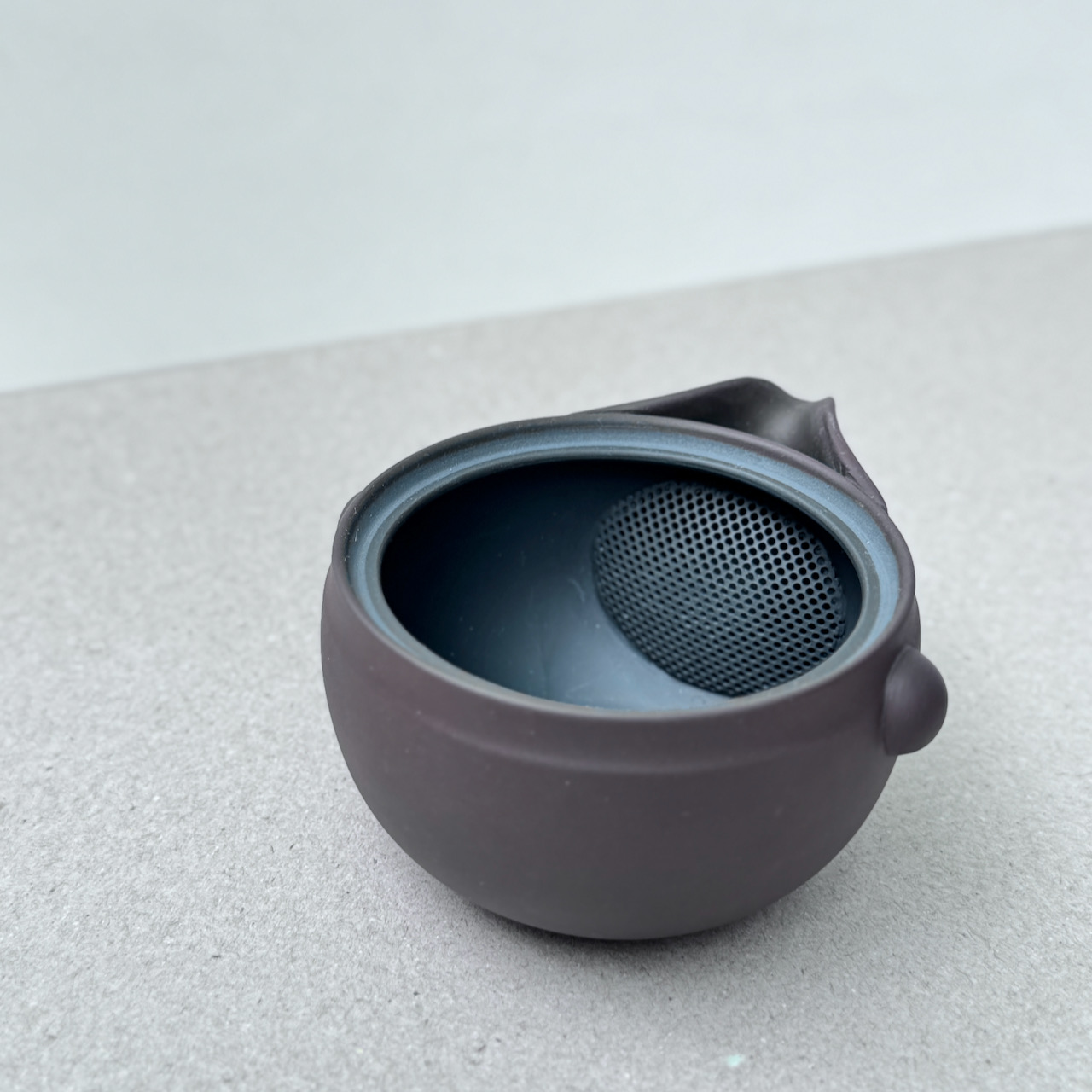 常滑燒＿高資陶苑＿日式宝瓶茶壺＿紫泥