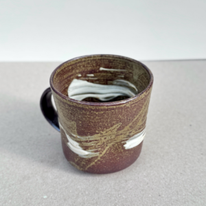 丹波燒＿信水窯＿刷毛目＿馬克杯＿咖＿小