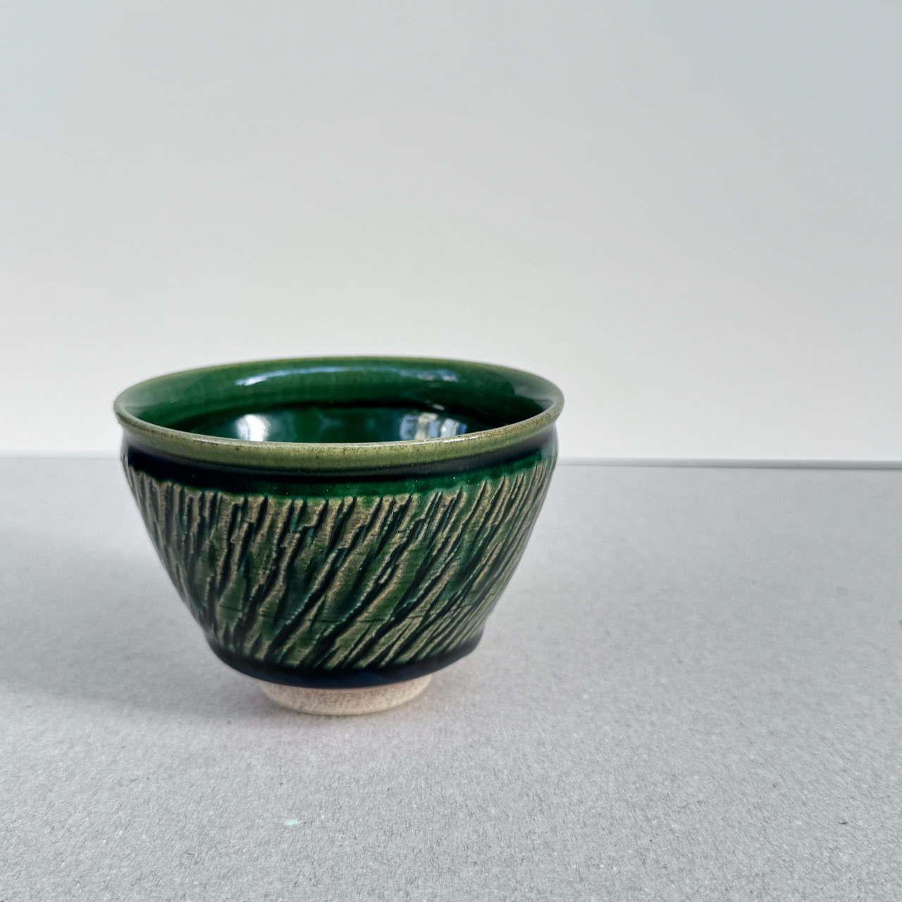 瀨戶燒 織部綠 水杯 大茶杯