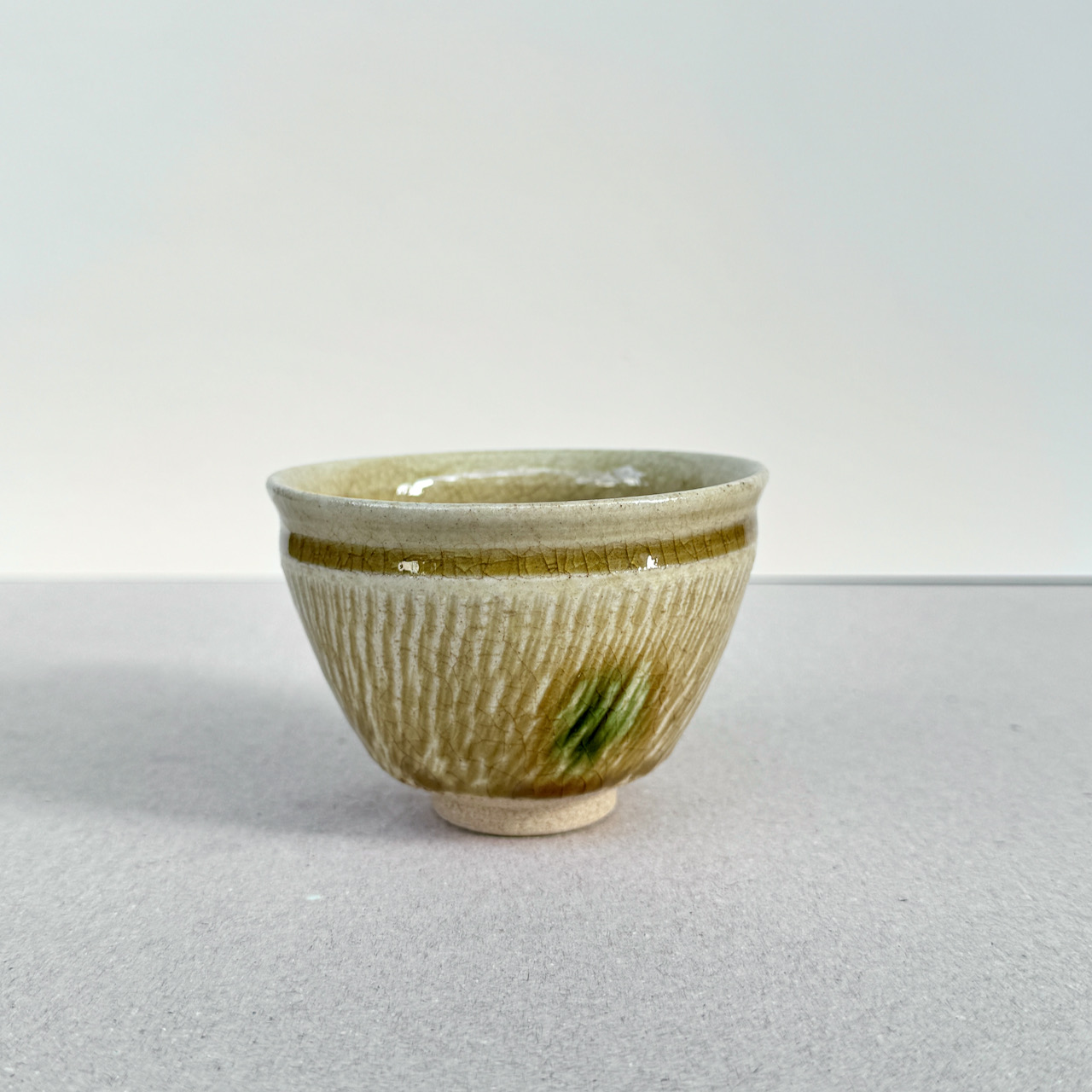 瀨戶燒 黃瀨戶 水杯 大茶杯