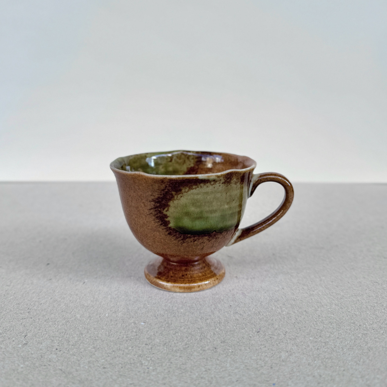 常滑燒＿高腳咖啡杯