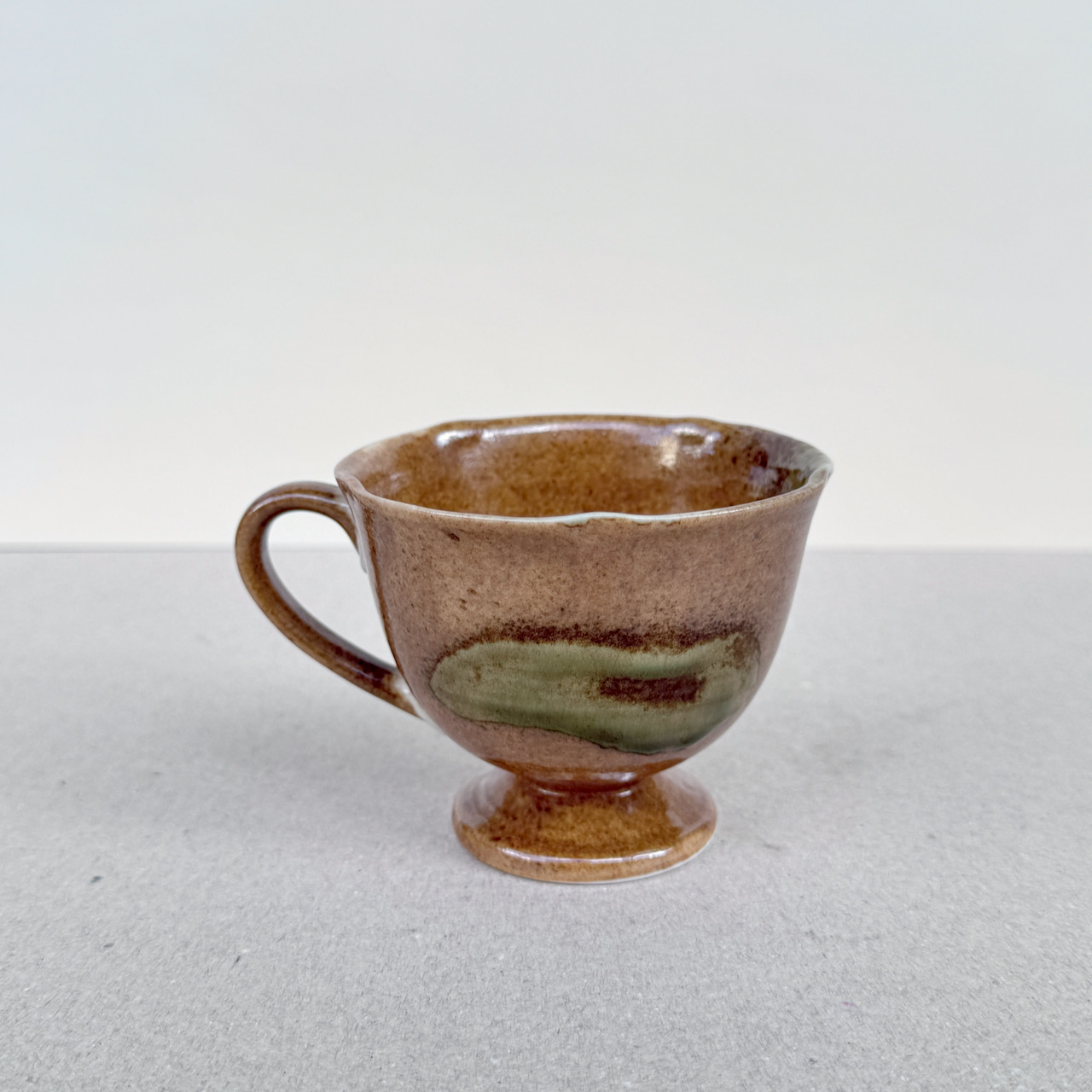 常滑燒＿高腳咖啡杯
