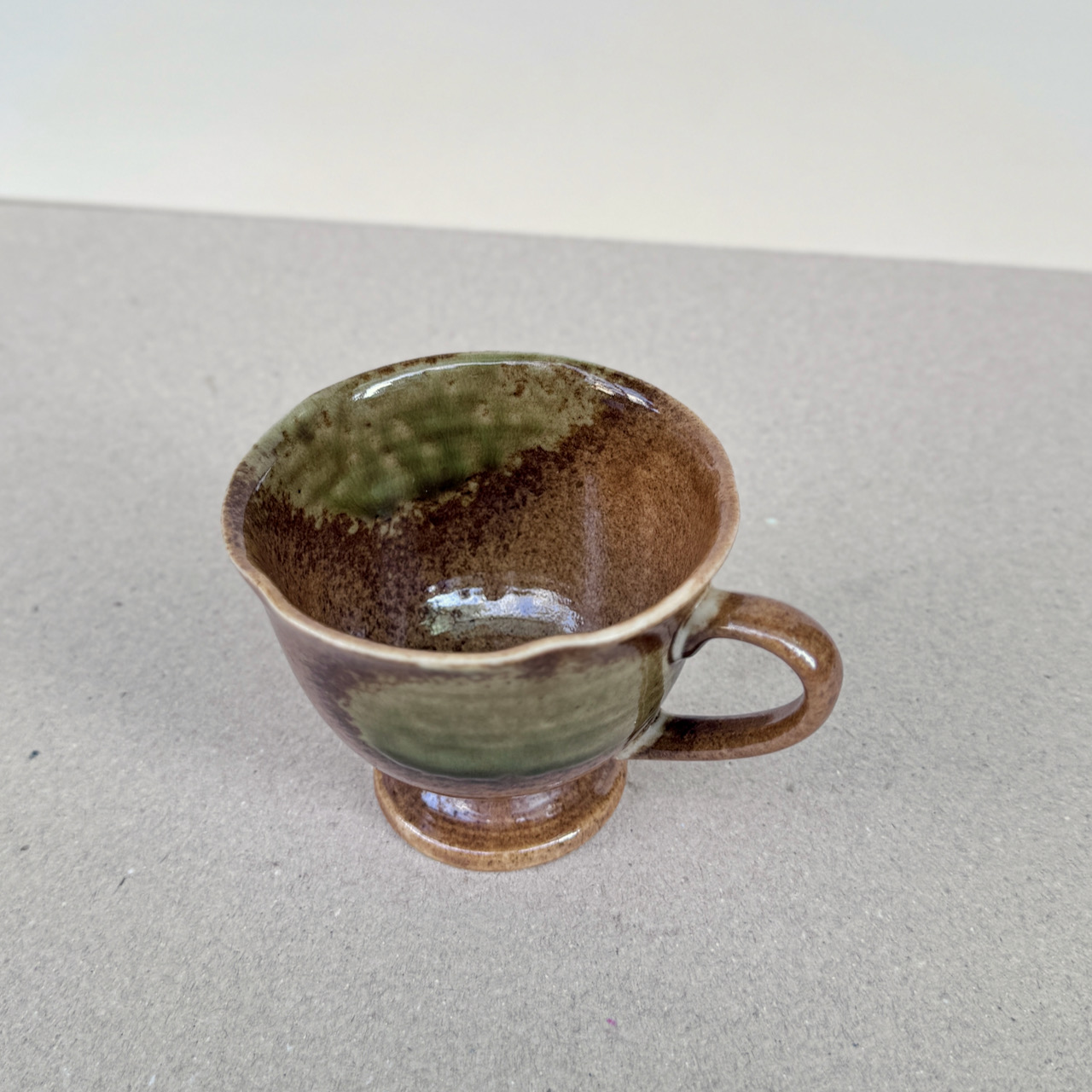 常滑燒＿高腳咖啡杯