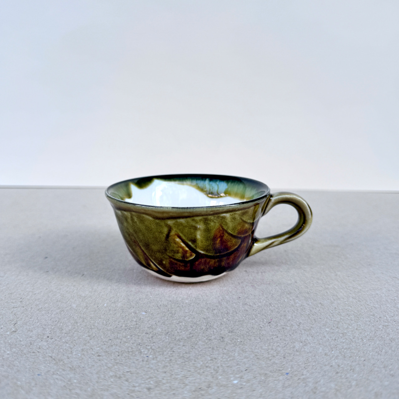 常滑燒＿綠釉咖啡杯