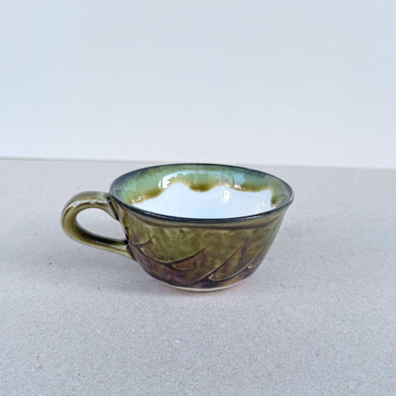 常滑燒＿綠釉咖啡杯