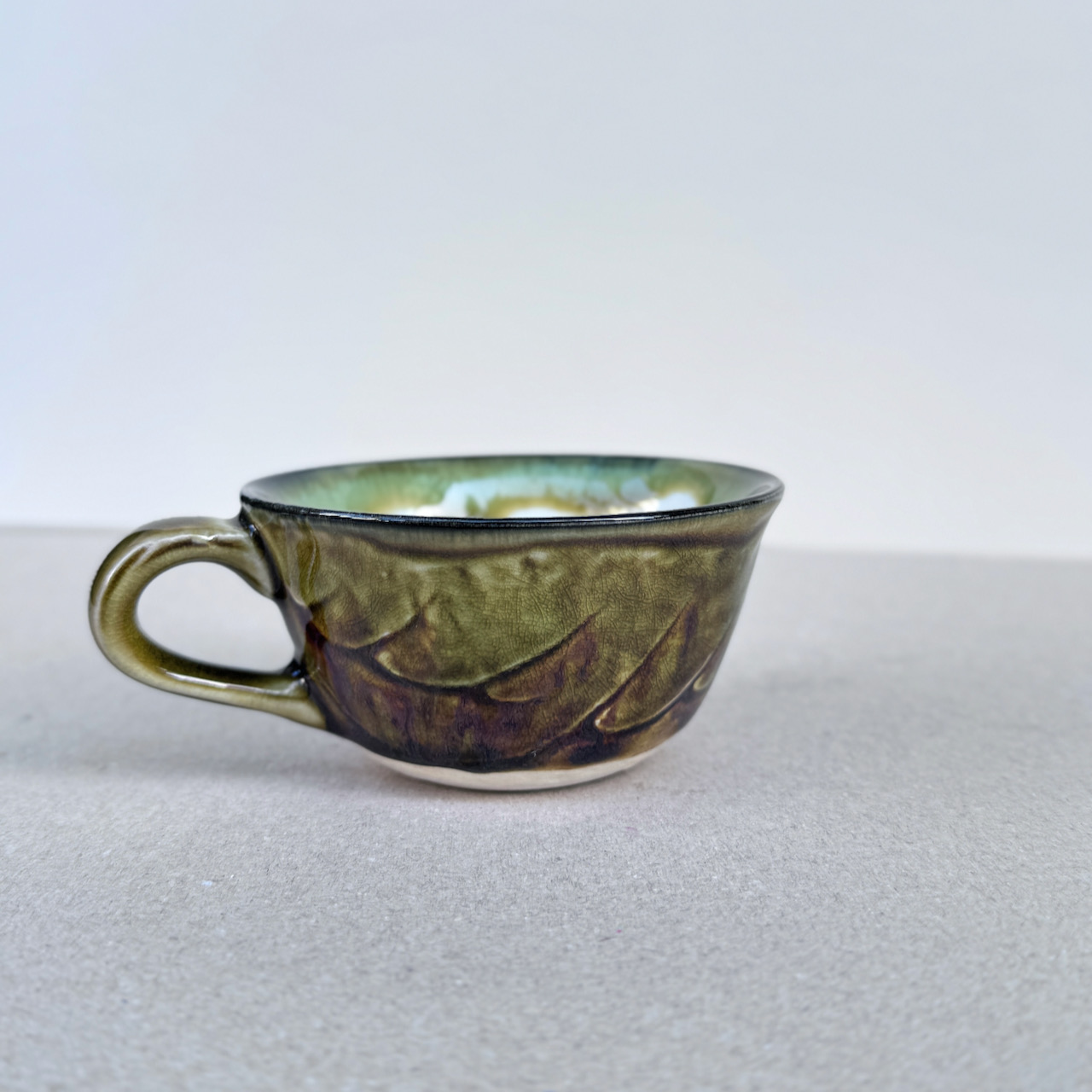 常滑燒＿綠釉咖啡杯