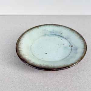 常滑燒＿灰釉小盤