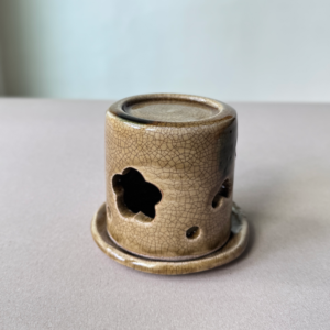 瀨戶燒＿茶香爐＿黃瀨戶