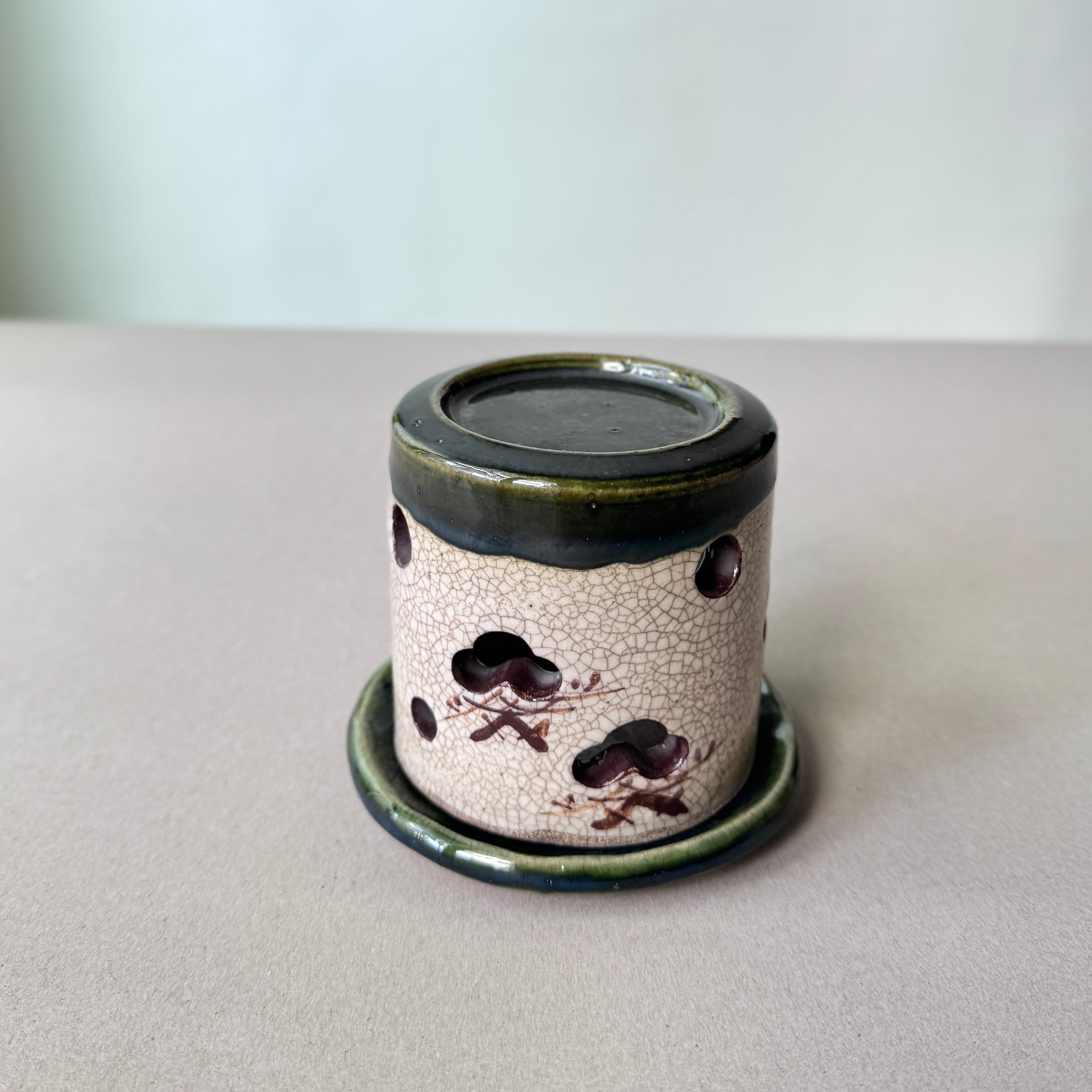 IMG_1612 瀨戶燒_茶香爐_織部綠