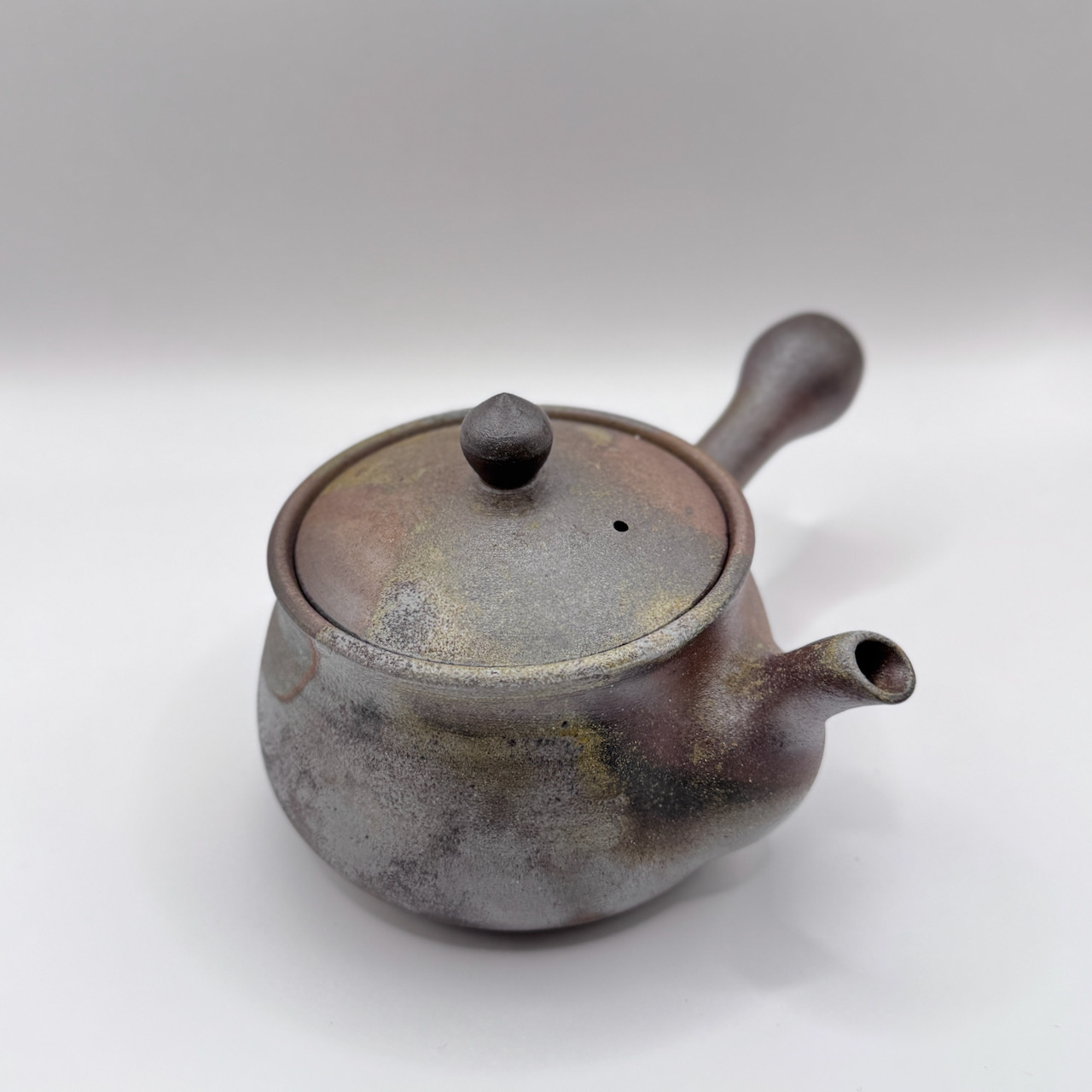 備前燒 / 橫手急須 茶壺 / 夢幻庵 / Ｂ款