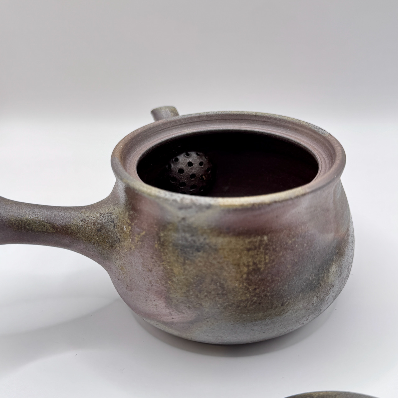 備前燒 / 橫手急須 茶壺 / 夢幻庵 / Ｂ款