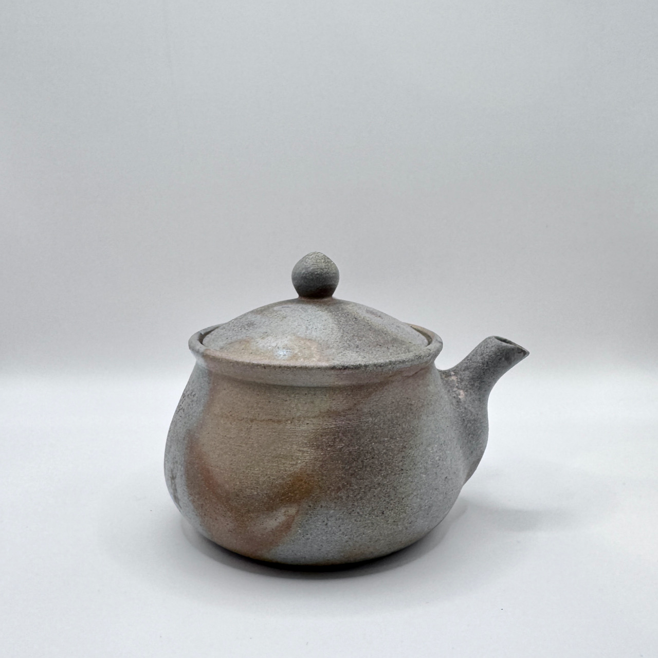 備前燒 / 橫手急須 茶壺 / 夢幻庵 / Ｃ款