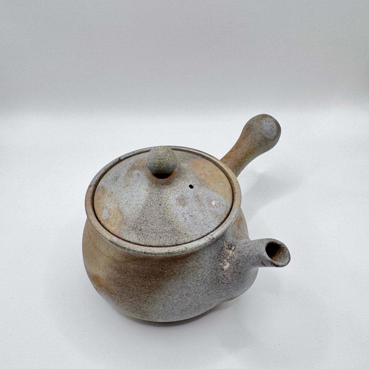 備前燒 / 橫手急須 茶壺 / 夢幻庵 / Ｃ款