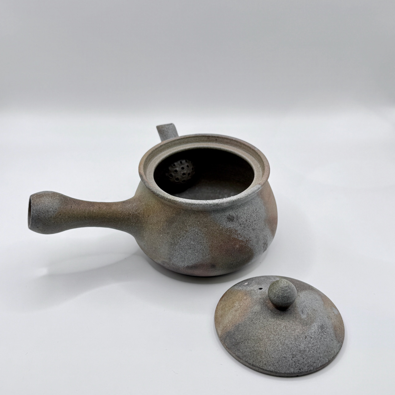 備前燒 / 橫手急須 茶壺 / 夢幻庵 / Ｃ款