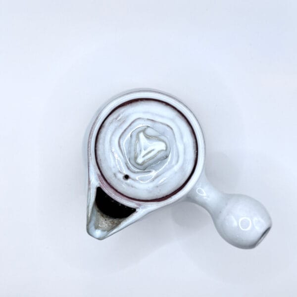 萩燒＿白釉 橫手急須 茶壺＿萩華山窯