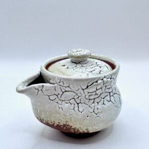 萩燒＿白萩釉 宝瓶 茶壺＿椋原佳俊