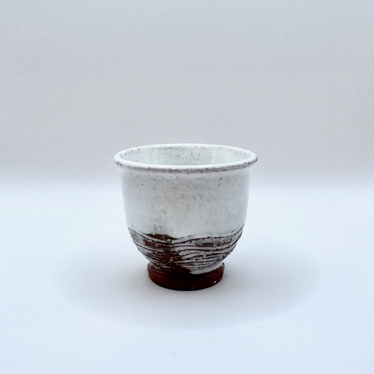 萩燒＿白釉 茶杯＿國輔窯