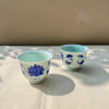 有田燒＿染付花絵 反煎茶杯＿其泉窯