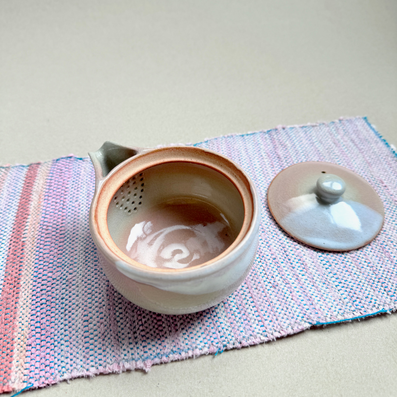 萩燒＿姬萩 宝瓶茶壺