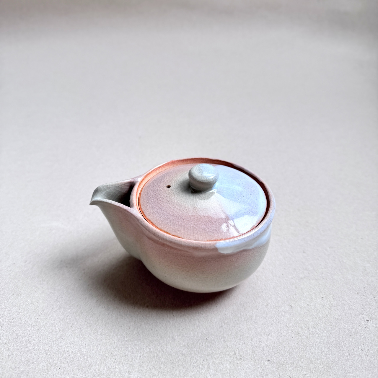 萩燒＿姬萩 宝瓶茶壺