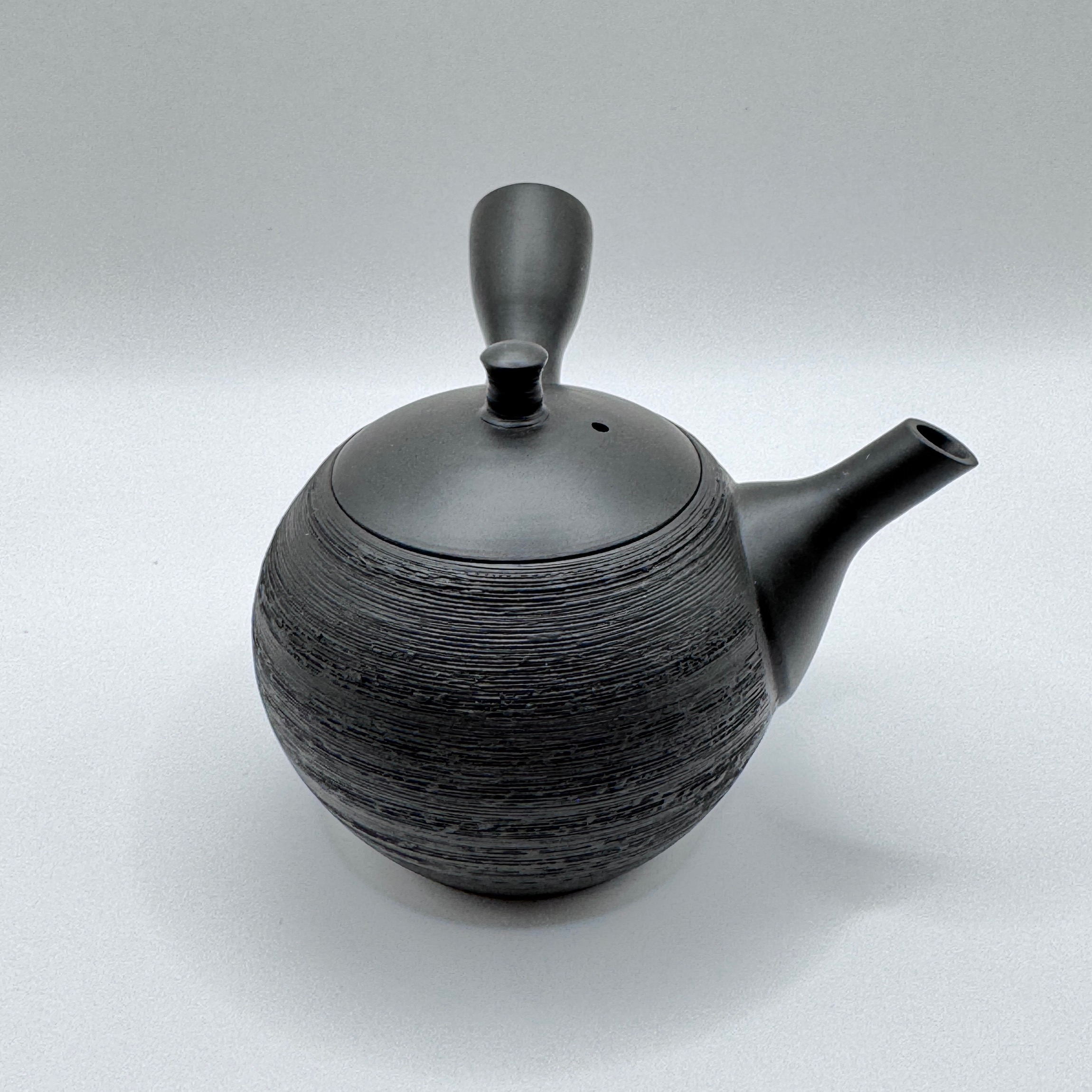 常滑燒＿北龍窯＿黑泥窯變＿橫手急須