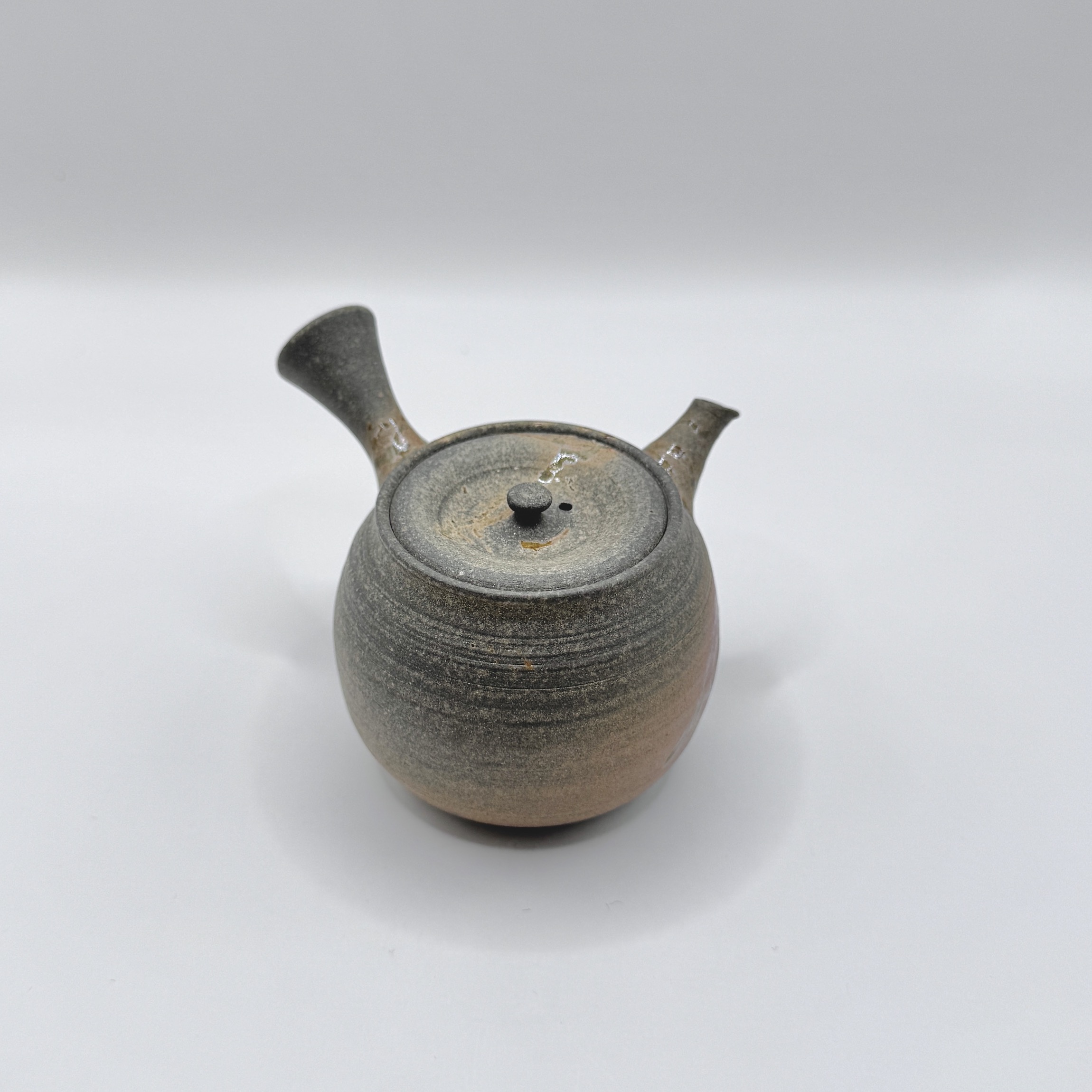 IMG_6146 常滑燒_義翠窯_藻掛燒締_橫手小急須茶壺